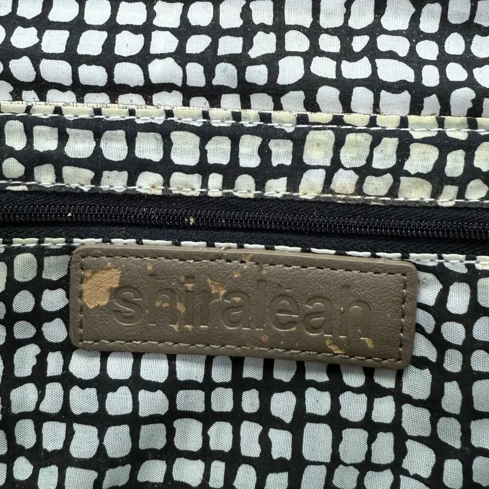 Shiraleah Natural Woven Toggle Clutch Envelope Purse Handbag Cream / Beige